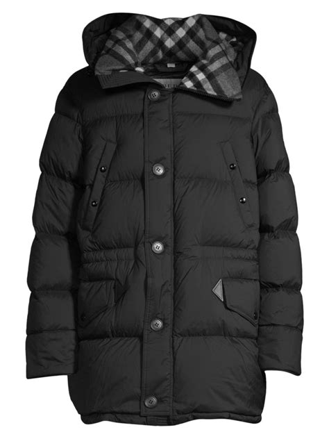 burberry hartson hooded down puffer coat